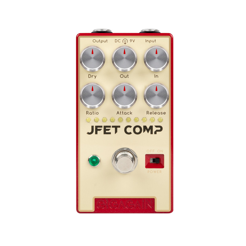 GIGAGAIN压缩单块JFETCOMP1176型电吉他效果器funk扫弦录音可电池