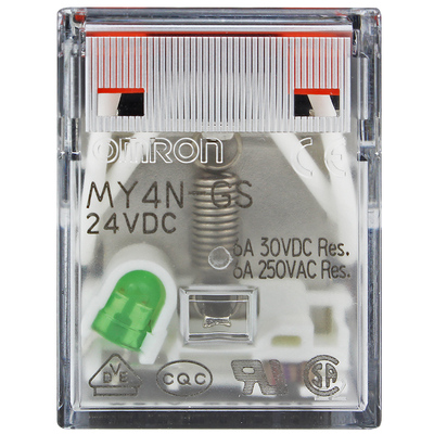 正品OMRON欧姆龙MY4N-GS-R小型继电器MY4NJ HH54P-J AC220 DC24V