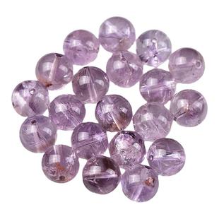 天然水晶阿塞斯特莱紫水晶diy手工编织手链散珠饰品配件串珠材料