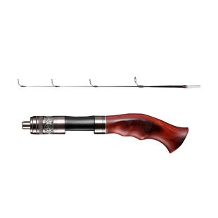 钓哈哈高端实木冰钓竿套装不卡冰洞紫檀全套竿2026新款钓鱼竿