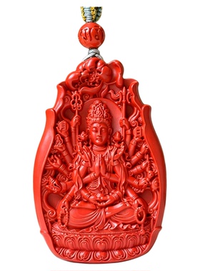 润养妍朱砂守护神吊坠