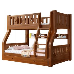 上下床双层床上下铺木床子母床实木高低床儿童床成人姐弟床多功能