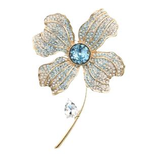 兰盈奥地利水晶丁香花胸针 2025新款秋冬大衣配饰品胸花生日礼物