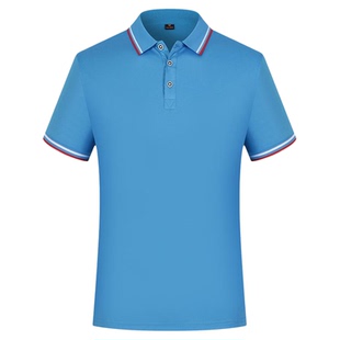 定制T恤广告文化POLO衫定做翻领短袖夏季纯棉工作服工装印字logo