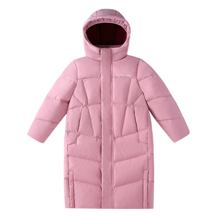 安奈儿童装男童女童加长款羽绒服2025冬新款宽松保暖防风加厚外套