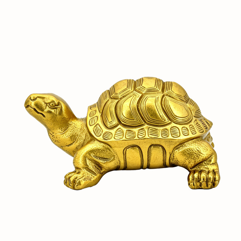 纯铜乌龟摆件金色镇宅招财玄关