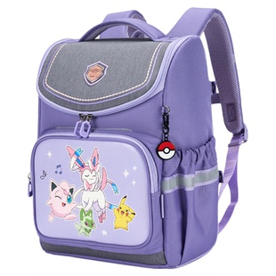 【宝可梦联名款】卡拉羊小学生书包1-4-6年级轻便减负双肩包女