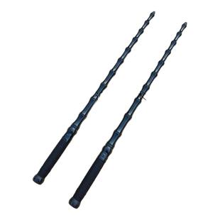 仿古钢鞭打神鞭硬鞭竹节钢鞭锏实心一体无焊接双鞭兵器秦琼鞭