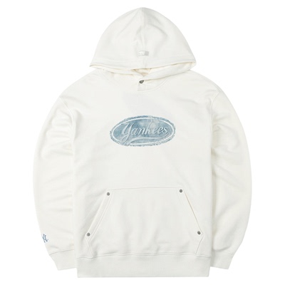 MLB连帽卫衣张凌赫同款男装女装情侣装2025冬季新款运动服套头衫