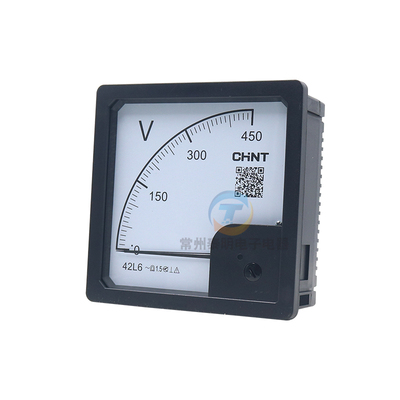 正泰工作电压表头指针式机械42L6-450V 380V伏特表电流表100A200A