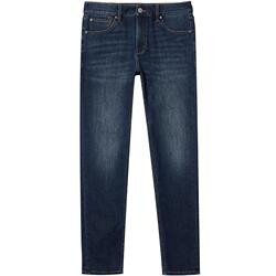 [石墨烯]901杰克琼斯秋冬修身猫须复古水洗中蓝牛仔裤长裤子男装