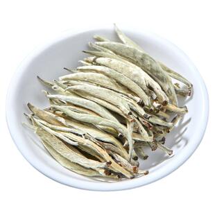 云南景谷秧塔单选银针高端月光美人单芽全芽散茶礼盒装大白毫银针