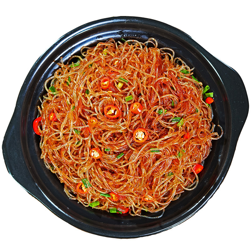 蟹黄干捞粉龙口粉丝蚂蚁上树食材