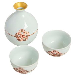 现货日本进口有田烧陶瓷手绘梅水引酒器酒具酒壶酒杯清酒套装礼品