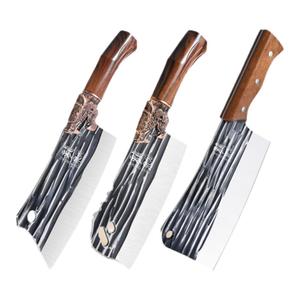 龙泉菜刀家用手工锻打斩切刀两用刀厨房切菜刀切肉刀斩骨刀具套装