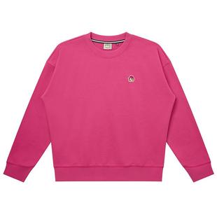 【秋冬甄选】Hazzys哈吉斯运动休闲套头卫衣女宽松圆领长袖上衣