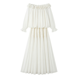 三亚海边度假裙沙滩绝美海岛旅游拍照穿搭仙两件套长裙上衣+半裙