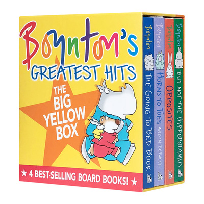 桑德拉博因顿4册绘本 The Going to Bed Book Boynton's Greatest Hits 到床上看书英文原版进口幼儿英语启蒙图画书纸板书