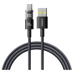 倍思数显数据线6A适用华为荣耀Mate80pro超级快充100W手机88W安卓66w充电线40W闪充usb转typec车载加长2米5A