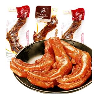 双双朵朵酱品鸭掌鸭爪小零食湘食成金湖南特产平江散装香辣500g