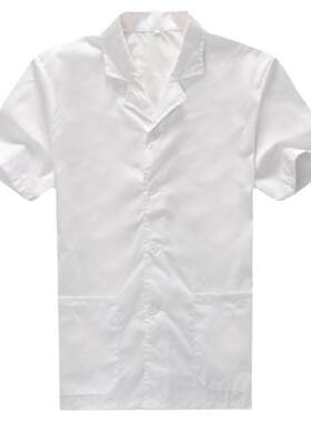 厨师工作服的确凉薄款上装白色短