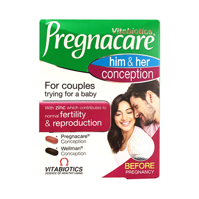 原装英国Vitabiotics Pregnacare男女孕前备孕复合叶酸维生素