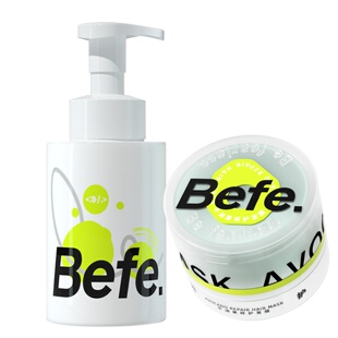 Befe不凡牛油果修护发膜滋养修护柔顺 氨基酸泡泡洗发水控油清洁