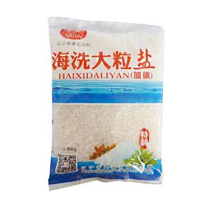 加碘海盐粗盐企佳大粒盐家用