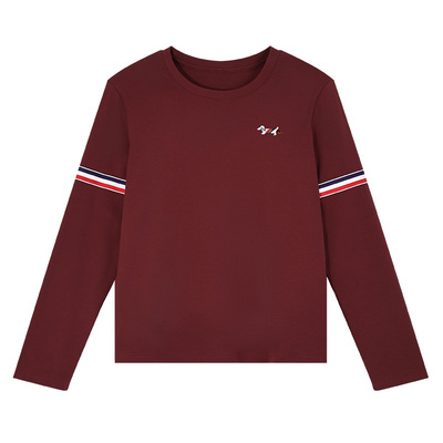 长袖t恤女春秋洋气正肩上衣