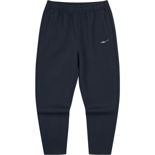 鸿星尔克加厚运动裤女冬季新款女士保暖卫裤休闲长裤黑色女款裤子