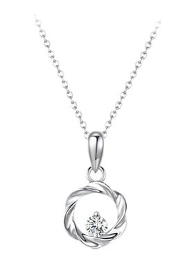 iu音岚莫比乌斯环纯银项链送女生