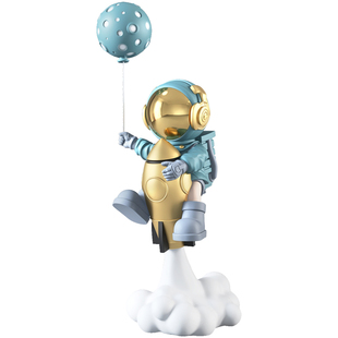 宇航员创意大型落地摆件太空人火箭摆设品家居客厅装饰品乔迁礼物