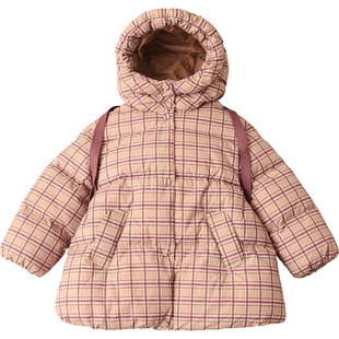 HeyonWye宝宝羽绒服中长款2025冬季新款小女童羽绒服加厚[送背包]