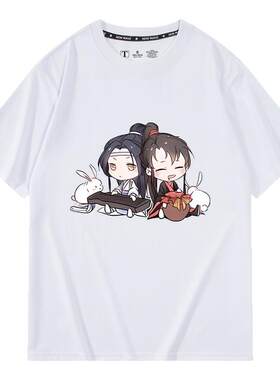 休闲宽松纯棉情侣短袖