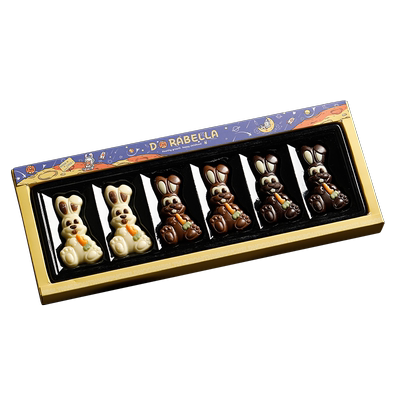 比利时进口小兔子巧克力送女朋友男生日零食品礼盒情人节伴手礼物