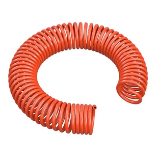 PU弹簧气管软管螺旋伸缩空压机气泵高压汽管快速接头气动管子8mm