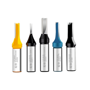 蜀锋定位开料刀TCT三刃修边直刀双刃开槽切割木工铣刀雕刻机刀具