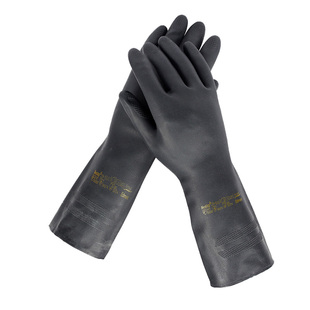 安思尔29-500氯丁胶手套防腐蚀耐酸碱工业防水硝酸丙酮盐醋酸手套