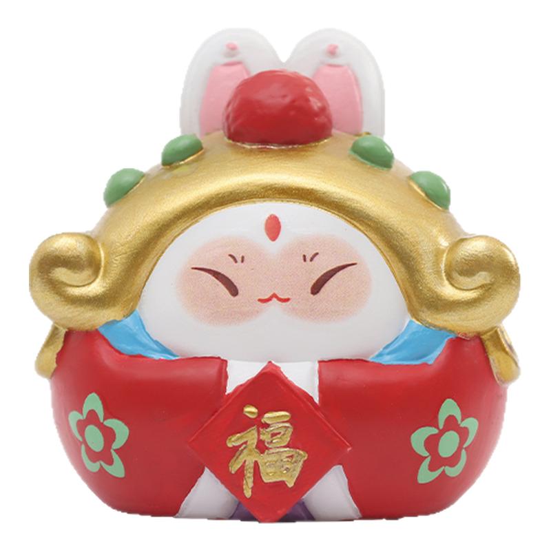 网红兔儿爷车载小摆件