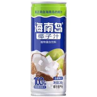 椰汁海南岛椰子汁水生榨24罐家庭装正宗特产饮料整箱批发旗舰店