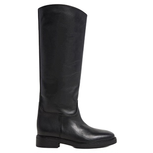 Flattered Florentine女士牛皮直筒骑士靴显瘦及膝靴2025秋冬新款