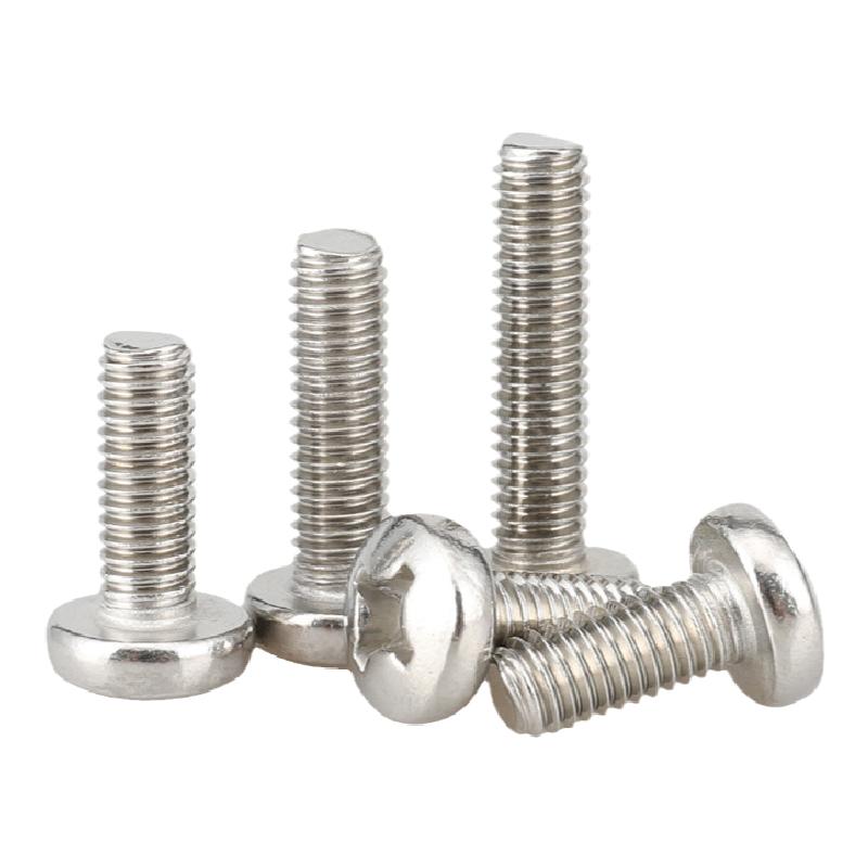 世剑201不锈钢十字圆头螺丝盘头螺钉2M3M4M5M6M8M10机钉GB818-76