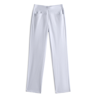 2025春夏高腰九分裤女中老年休闲裤妈妈女裤大码弹力直筒裤女长裤