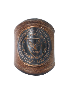 美国霍尔文皮手工方钱币复古巾扣