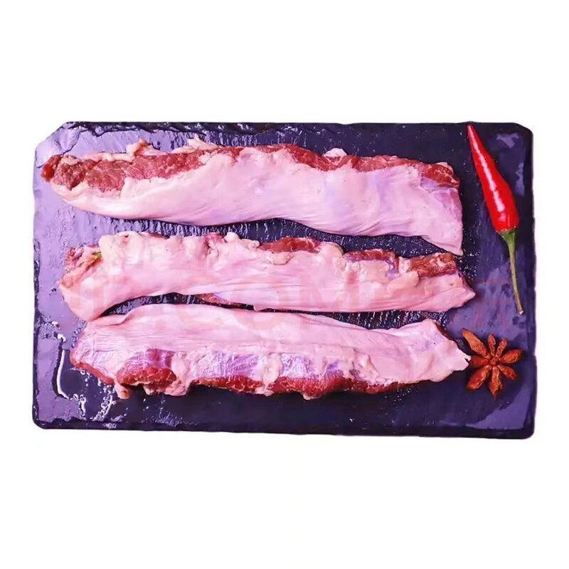 新鲜猪肉油边肉烧烤食材护心肉东北大油边鲜猪肉猪下货冷冻批发
