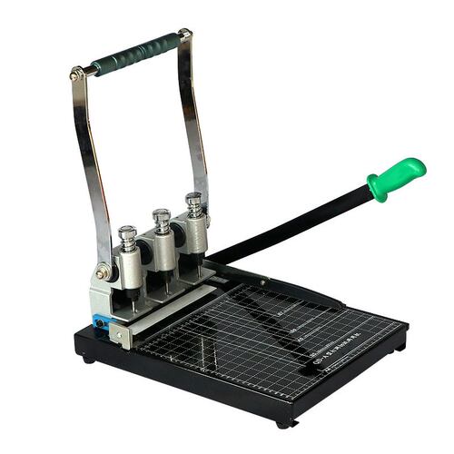 宝预QD-A三孔打孔机档案装订机冲孔机带切纸功能人事档案打孔装订