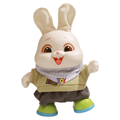 跳舞兔子婴儿玩具0到1岁一宝宝抬头练习神器3个月三6儿童早教礼物