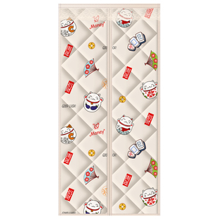 冬季棉门帘加厚家用空调保暖保温挡风防风隔断防寒自吸防冷气隔音