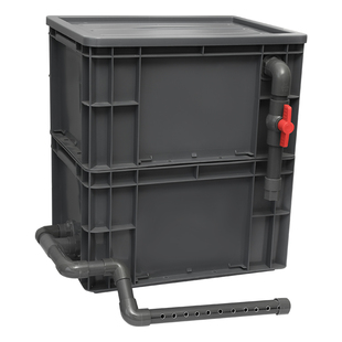 鱼缸过滤周转箱水循环系统鱼池滴流盒净水循环室外沼泽龟缸过滤箱