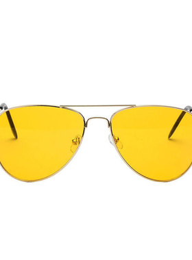 权志龙top太阳镜透明黄色夜视